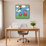 Peppa and George Flying a Colorful Kite – Office