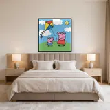 Peppa and George Flying a Colorful Kite – Bedroom