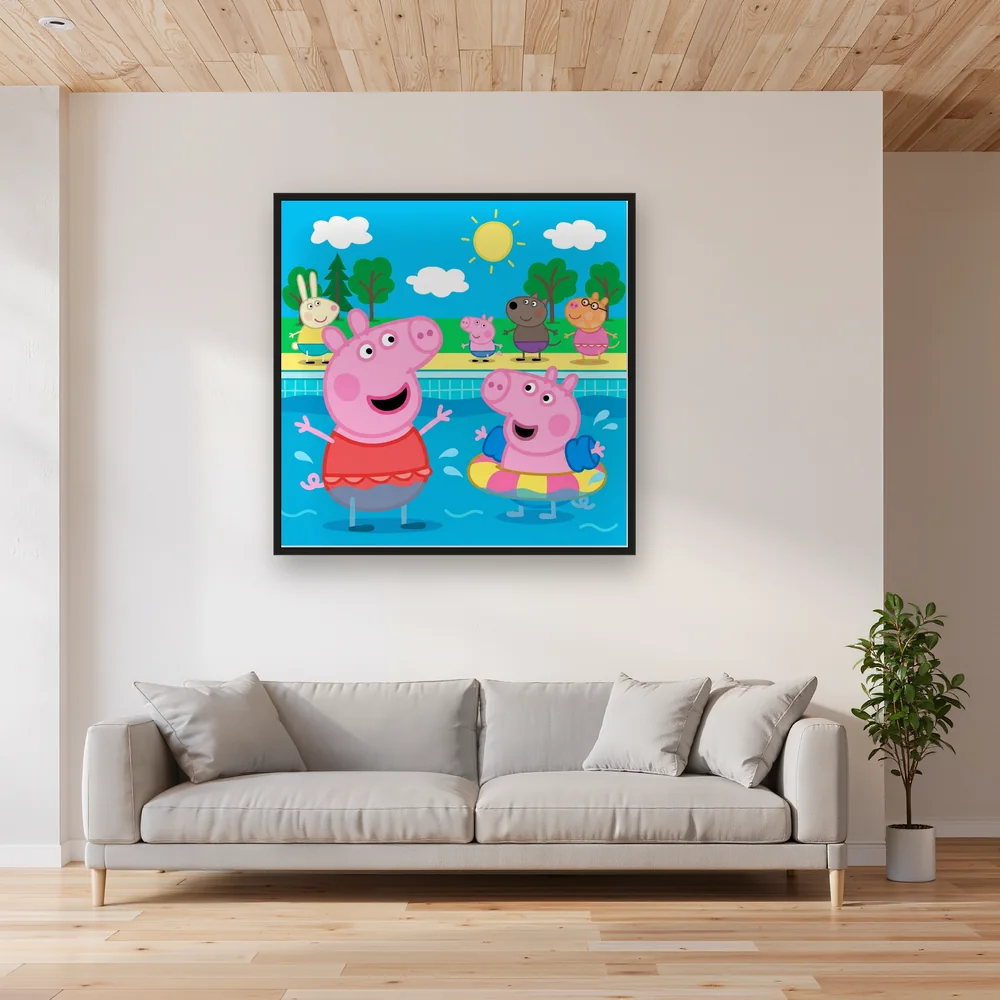 Peppa and George at the Swimming Pool – Living room