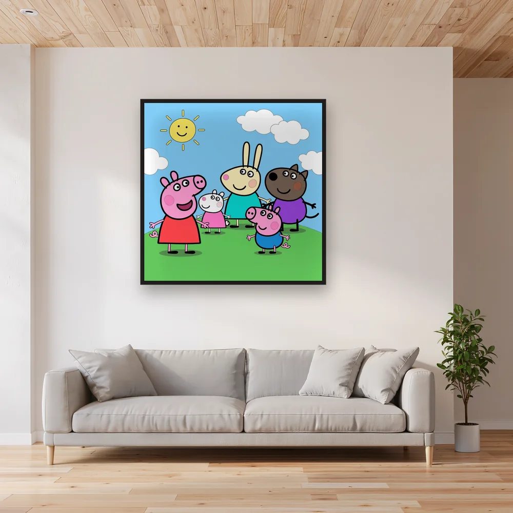 Peppa and George Playing with Friends on a Hill – Living room
