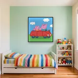 Family Car Ride With Peppa And George – Kids room