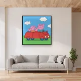 Family Car Ride With Peppa And George – displayed in a living room