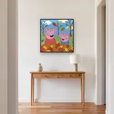 Peppa and George Playing in Autumn Leaves – Hallway
