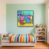 Peppa Reading a Bedtime Story to George – Kids room