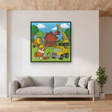 Rubble Building a Brick House with Crew – displayed in a living room
