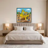 Rubble and Crew Digging with an Excavator – Bedroom