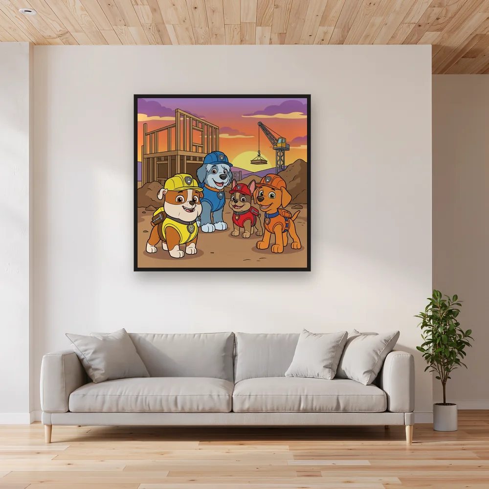 Rubble and the Construction Crew at Sunset – Living room