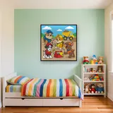 Rubble and His Construction Crew with Tools – Kids room