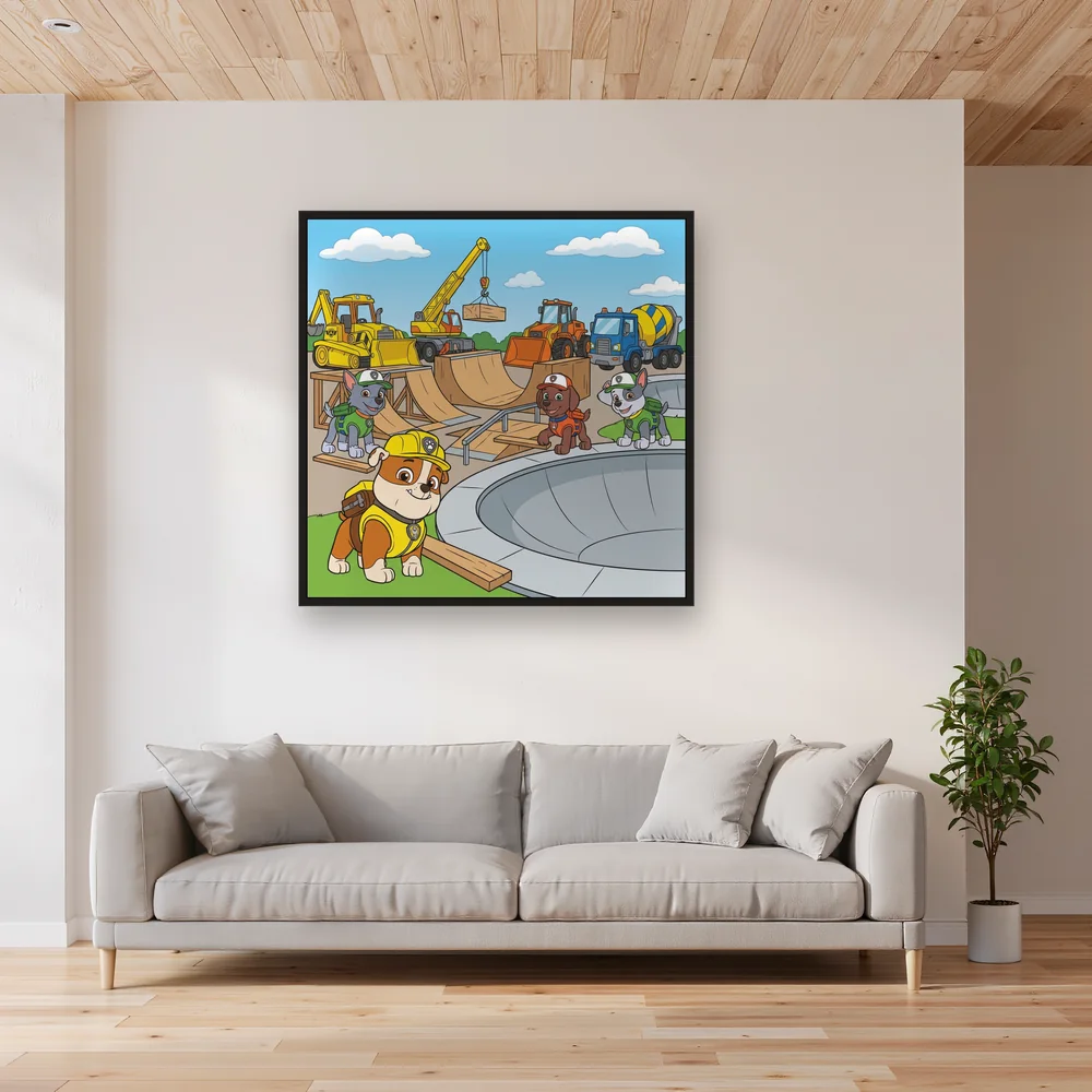Rubble and Crew Building a Skate Park – Living room