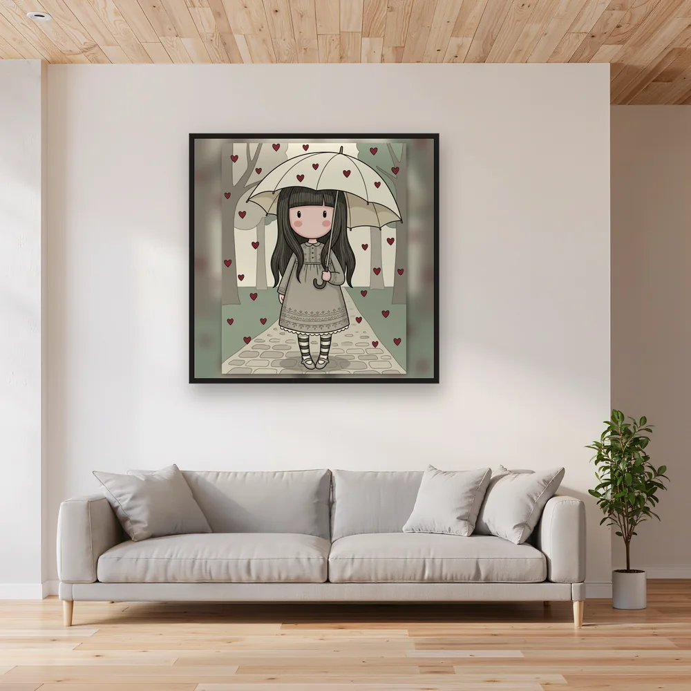 Girl Beneath the Heart Rain – Living room