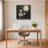 Moonlit Branch and Little Owl – Office