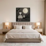Moonlit Branch and Little Owl – Bedroom