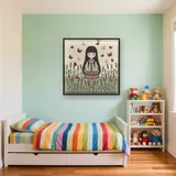 Gorjuss Girl Among Lavender Butterflies – Kids room