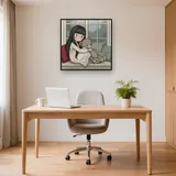 Rainy Window Teddy Bear – Office