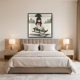 Gorjuss Mädchen auf Schlitten – Schlafzimmer