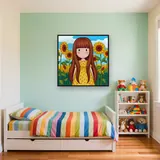 Gorjuss Girl Among Sunflowers – Kids room