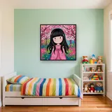 Gorjuss Girl Under Cherry Blossoms – Kids room