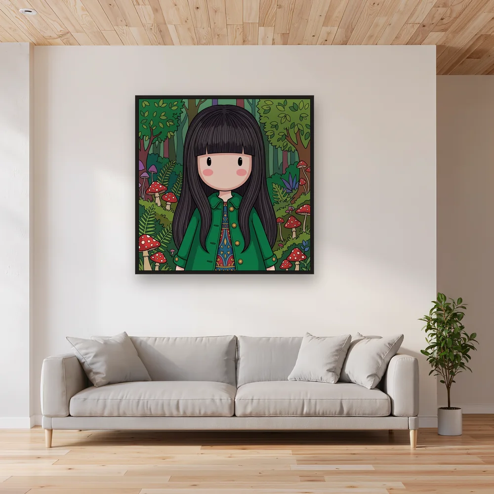 Gorjuss Emerald Forest Girl – Living room