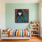 Gorjuss Girl and Peacock Garden – Kids room