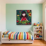 Gorjuss Mädchen mit Marienkäfern – Kinderzimmer