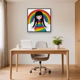 Rainbow Cloud Girl – Office