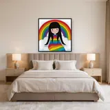 Rainbow Cloud Girl – Bedroom