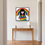 Rainbow Cloud Girl – Hallway