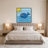 Baleine bleue au soleil – Chambre