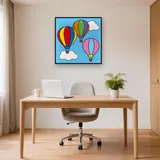 Trois montgolfières colorées – Bureau