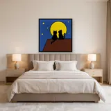 Chats sous la lune jaune – Chambre