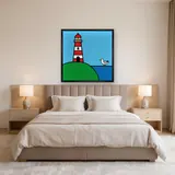 Red and White Lighthouse – Bedroom