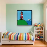 Red and White Lighthouse – Kids room