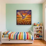 Golden Field Barn Owl – Kids room