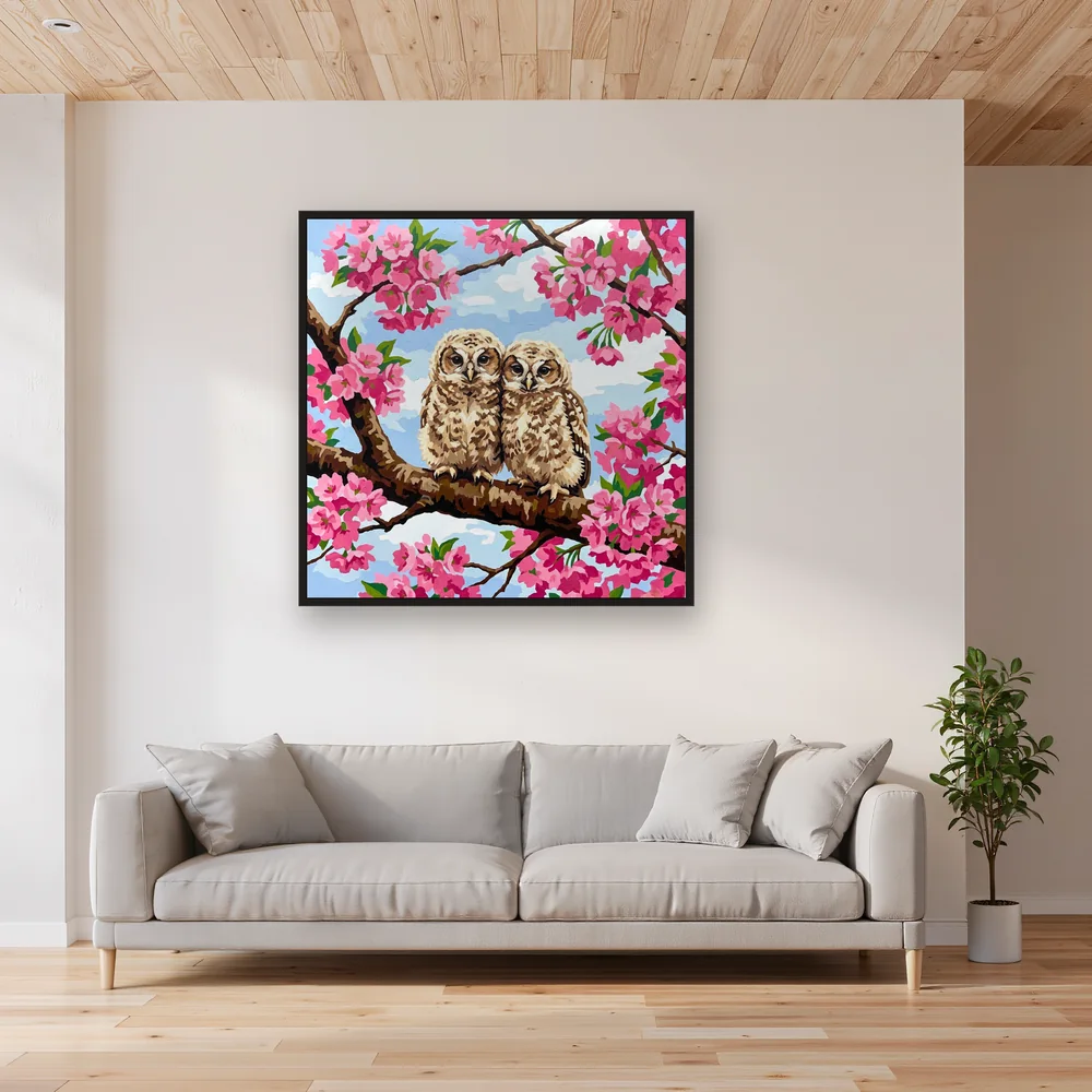 Blossom Branch Owlets – Living room