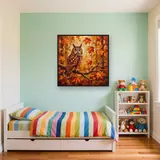 Autumn Maple Long-Eared Owl – Kids room
