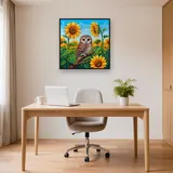 Sunflower Field Owl – Office