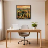 Colline Toscane à l’Heure Dorée – Bureau