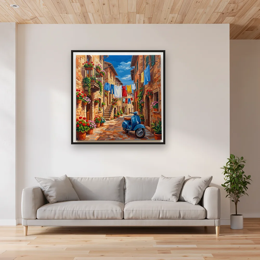 Ruelle italienne ensoleillée – Salon