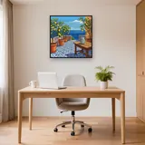 Terrasse sicilienne aux citronniers – Bureau