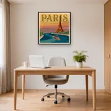 Paris au Coucher du Soleil – Bureau
