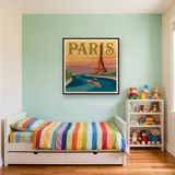 Paris au Coucher du Soleil – Enfant