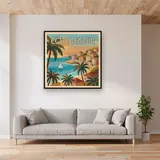 Côte d’Azur Coastal Escape – displayed in a living room