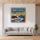 Phare Breton sur les Rochers – mis en situation dans un salon