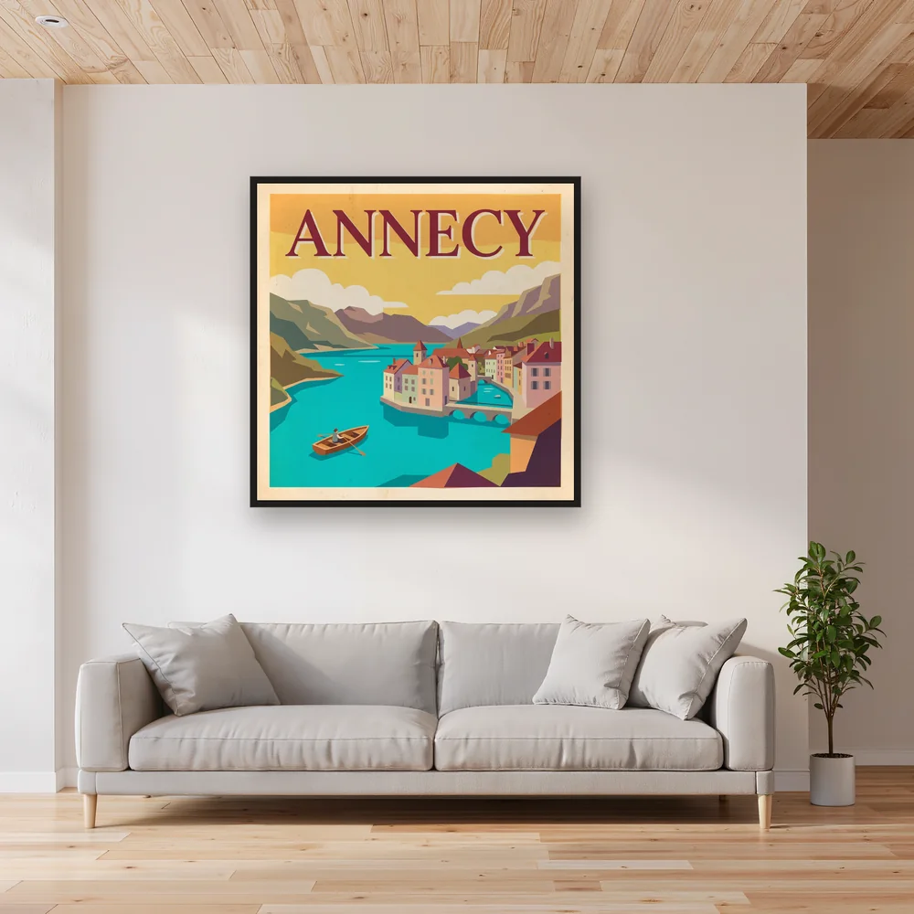 Barque sur le lac d’Annecy – Salon