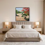 Raked Sand Japanese Garden – Bedroom