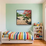 Raked Sand Japanese Garden – Kids room