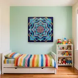 Golden Lotus Mandala – Kids room