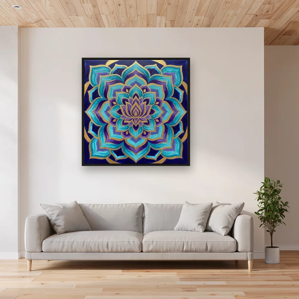 Golden Lotus Mandala – Living room