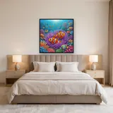 Clownfish Pair in Purple Anemone – Bedroom