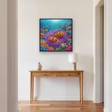 Clownfish Pair in Purple Anemone – Hallway